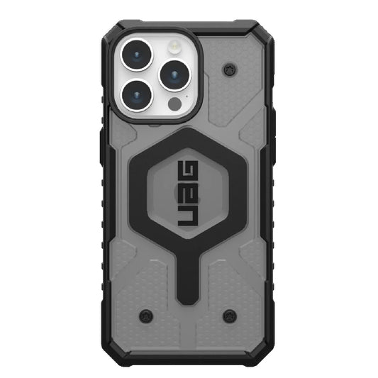 UAG Pathfinder MagSafe Apple iPhone 15 Pro Max (6.7") Rugged Case - Ash (114301113131), 18ft. Drop Protection (5.4M), Tactical Grip, 10 Years Warranty