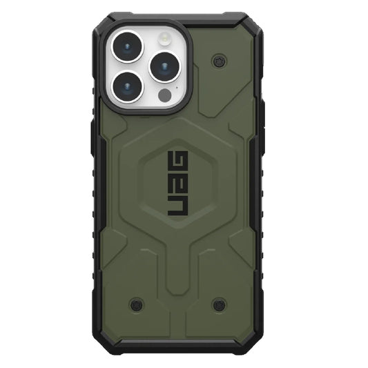UAG Pathfinder MagSafe Apple iPhone 15 Pro Max (6.7") Rugged Case - Olive Drab(114301117272),18ft. Drop Protection(5.4M), 10 Years Warranty