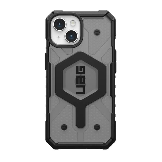 UAG Pathfinder MagSafe Apple iPhone 15 (6.1") Rugged Case - Ash (114358113131), 18ft. Drop Protection (5.4M), Tactical Grip, 10 Years Warranty
