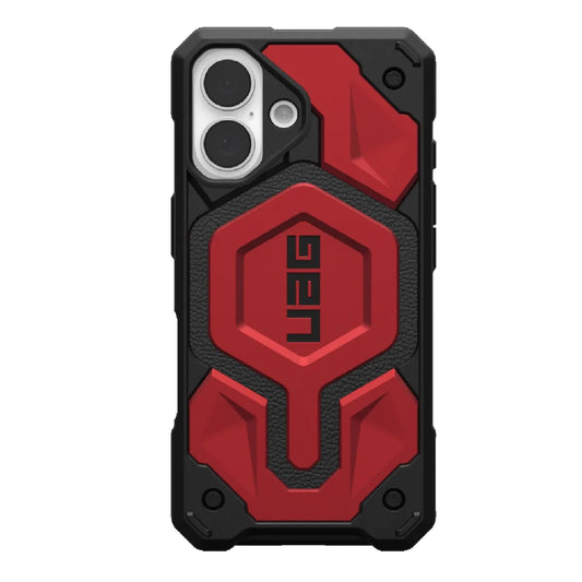 UAG Monarch Pro MagSafe Apple iPhone 16 (6.1") Rugged Case - Crimson (114458119494), 25ft. Drop Protection(7.6M) Impact Resistant ,10 Years Warranty