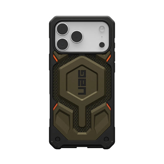 UAG Monarch Pro MagSafe Kevlar Apple iPhone 17 Pro Max (6.9") Rugged Case - Kevlar Element Green(11451411397B), Shock Protection, 10 Years Warranty