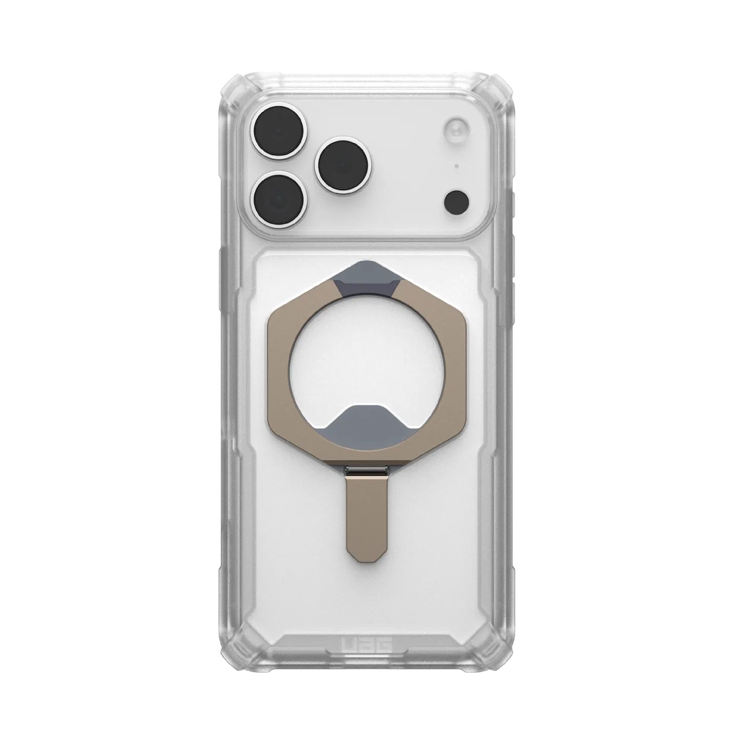 UAG Plasma XTE MagSafe Apple iPhone 17 Pro (6.3") Rugged Case - Clear/Titanium (114527114G36), 20ft. Drop Protection (6.1M), 1 Years Warranty