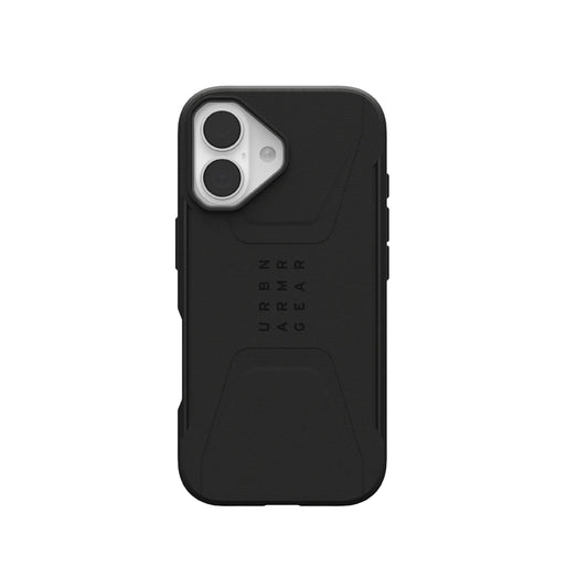 UAG Civilian Magsafe Apple iPhone 17 (6.3") Rugged Case - Black (114547114040), 20ft. Drop Protection (6M), Raised Screen, 10 Years Warranty