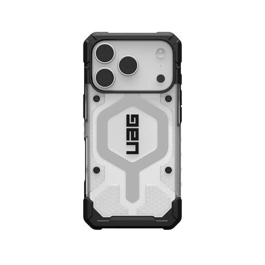 UAG Pathfinder Clear MagSafe Apple iPhone 17 Pro Max (6.9") Rugged Case - Ice/Silver (114552114333), 18ft. Drop Protection (5.4M), 10 Years Warranty