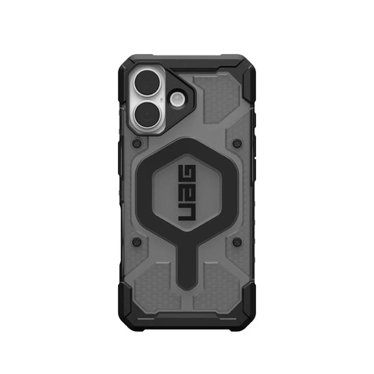 UAG Pathfinder Clear MagSafe Apple iPhone 17 (6.3") Rugged Clear Case - Ash/Black (114553113140), 18ft. Drop Protection (5.4M), 10 Years Warranty