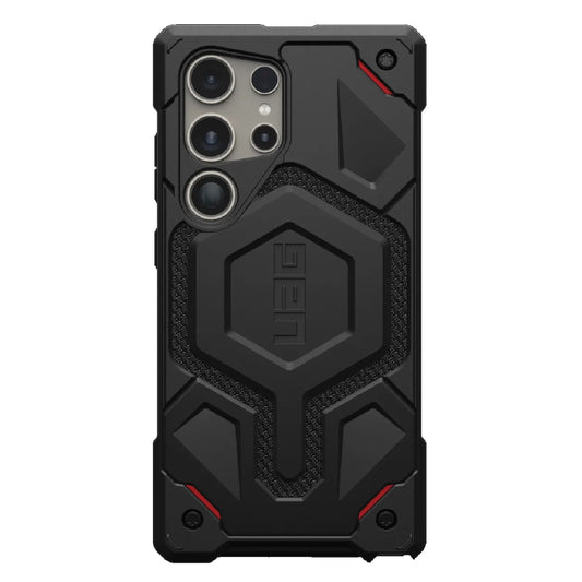 UAG Monarch Pro Magnetic Kevlar Samsung Galaxy S24 Ultra 5G (6.8") Rugged Case-Kevlar Black(214416113940),25ft.Drop Protection(7.6M),10 Years Warranty