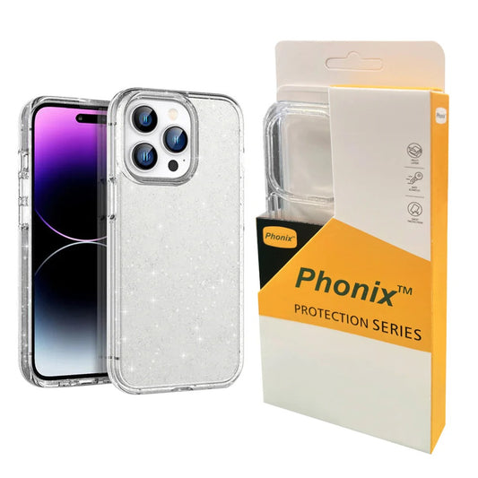 Phonix Apple iPhone 14 Pro Max Clear Rock Case Stardust - Soft TPU, Slim  Lightweight, Scratch resistant, Raised Edges, Perfectly Fits