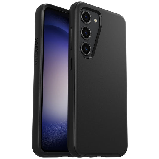 OtterBox Symmetry Samsung Galaxy S23 5G (6.1") Case Black - (77-91135), Antimicrobial, DROP+ 3X Military Standard, Raised Edges, 7 Years Warranty