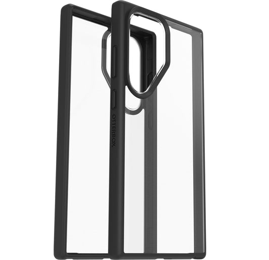 OtterBox React Samsung Galaxy S23 Ultra 5G (6.8") Case Black Crystal (Clear/Black) - (77-91319),Antimicrobial,DROP+ Military Standard,7 Years Warranty