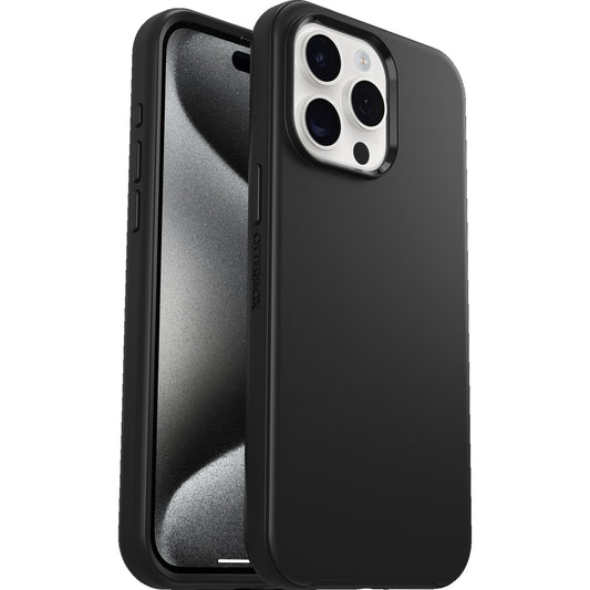 OtterBox Symmetry Apple iPhone 15 Pro Max (6.7") Case Black - (77-92631), Antimicrobial,DROP+ 3X Military Standard,Ultra-Sleek,7 Years Warranty