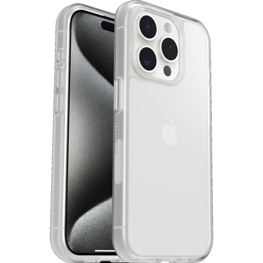 OtterBox React Apple iPhone 15 Pro (6.1") Case Clear - (77-92756), Antimicrobial, DROP+ Military Standard, Hard Case,Soft Grip,7 Years Warranty