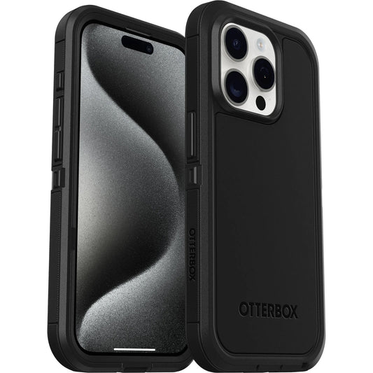 OtterBox Defender XT MagSafe Apple iPhone 15 Pro (6.1") Case Black - (77-92956), DROP+ 5X Military Standard, Multi-Layer, 7 Years Warranty