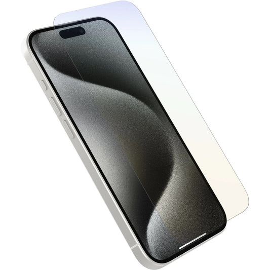 OtterBox Premium Pro Glass Antimicrobial Anti-Blue Light Apple iPhone 15 Pro (6.1") Screen Protector Clear - (77-93978), 2 Years Warranty