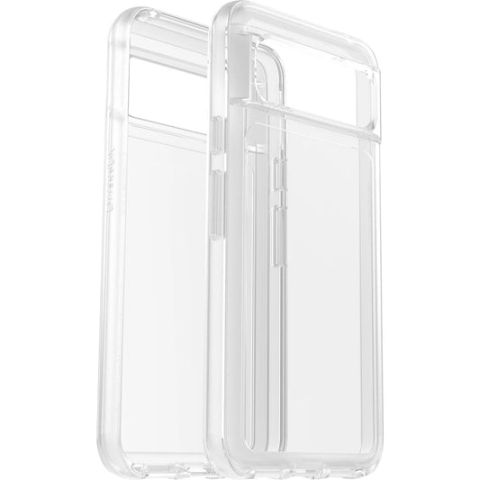 OtterBox Symmetry Clear Google Pixel 8 (6.2") Case Clear - (77-94207), DROP+ 3X Military Standard, Ultra-Sleek, Raised Edges, 7 Years Warranty