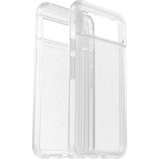 OtterBox Symmetry Clear Google Pixel 8 (6.2") Case Stardust (Clear Glitter) - (77-94213), DROP+ 3X Military Standard, Raised Edges, 7 Years Warranty
