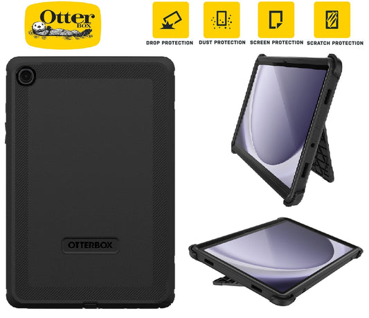 OtterBox Defender Samsung Galaxy Tab A9+ (11") Case Black - No Retail Packaging - (77-95007), DROP+ 2X Military Standard, 7 Years Warranty