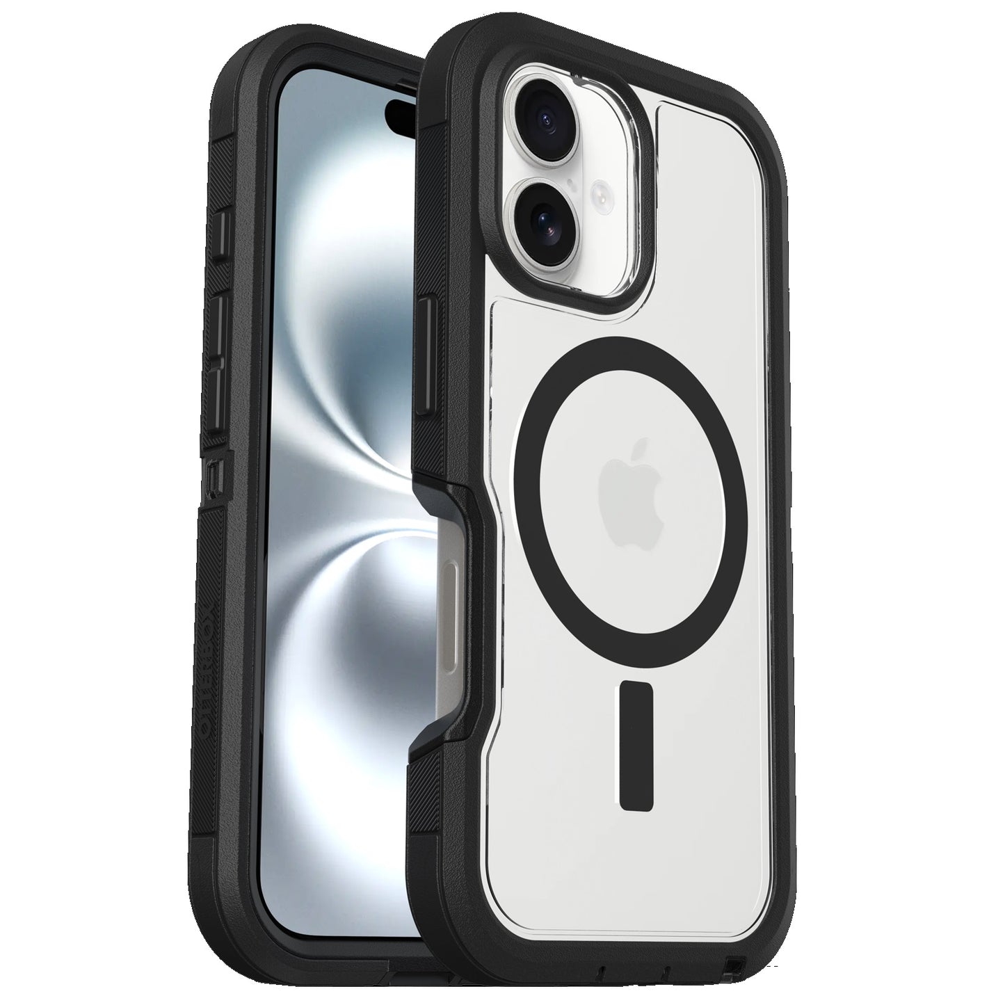 OtterBox Defender XT MagSafe Apple iPhone 16 (6.1") Case Clear/Black - (77-96056), DROP+ 7X Military Standard, Rugged, 7 Years Warranty