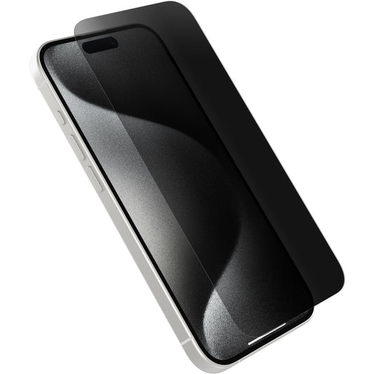 OtterBox Premium Pro Glass Privacy Apple iPhone 16 Pro (6.3") Screen Protector Clear - (77-96219), DROP+ 6ft Protection, 2 Years Warranty