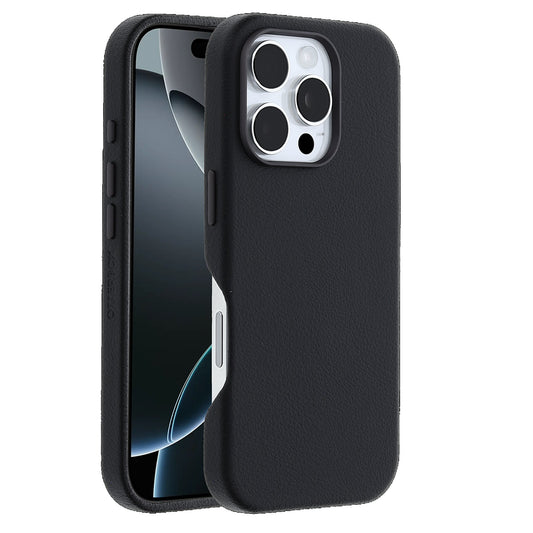 OtterBox Symmetry MagSafe Cactus Leather Apple iPhone 16 Pro (6.3") Case Black-(77-96317),DROP+ 3X Military Standard,Pocket friendly,7 Years Warranty