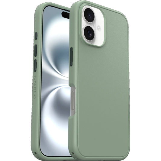 OtterBox Symmetry MagSafe Apple iPhone 16 Plus (6.7") Sagebrush (Green) - (77-96516), DROP+ 3X Military Standard, Ultra-Sleek, 7 Years Warranty