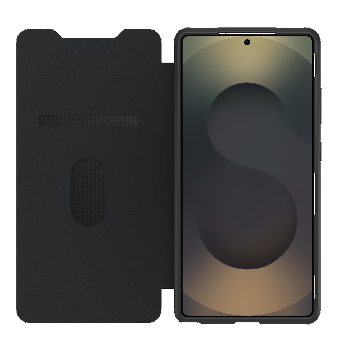 OtterBox React Folio Samsung Galaxy S25 Ultra 5G (6.9") Case Black Crystal (Clear/Black) - (77-97833), DROP+ Military Standard, 7 Years Warranty