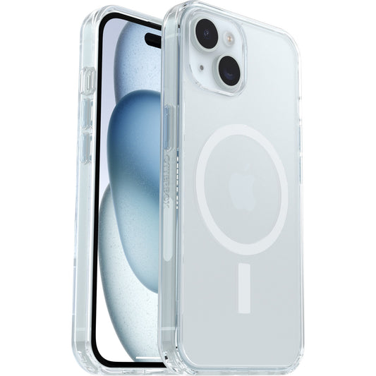OtterBox Symmetry Clear MagSafe Apple iPhone 16e/ iPhone 15/ iPhone 14/ iPhone 13 (6.1") Case Clear - (77-98189), Antimicrobial, 7 Years Warranty