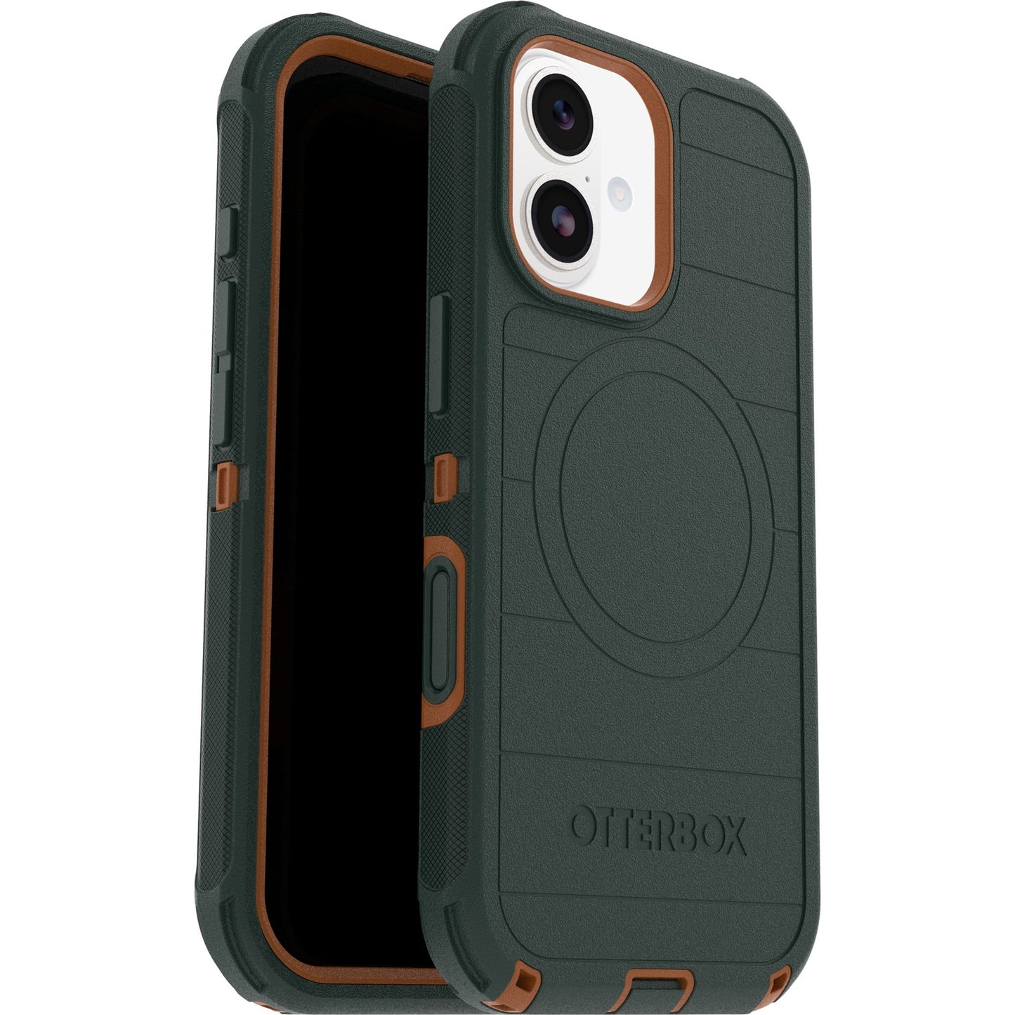 OtterBox Defender Pro MagSafe Apple iPhone 17 (6.3") Case Green Intrigue - (77-98362), DROP+ 7X Military Standard, Tri-Layer, 7 Years Warranty