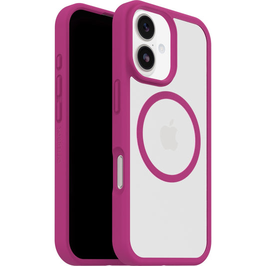 OtterBox React MagSafe Apple iPhone 17 (6.3") Case Rose Crystal (Pink/Clear) - (77-98594), DROP+ Military Standard, Raised Edges, 7 Years Warranty