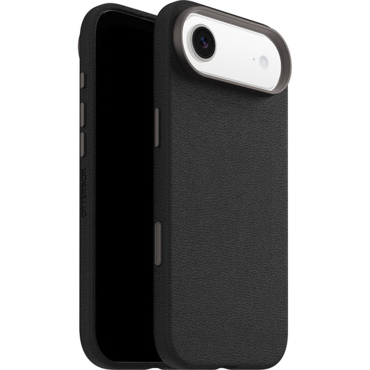 OtterBox Symmetry Cactus Leather MagSafe Apple iPhone Air (6.5") Case Noir Ash (Black) - (77-99029), DROP+ 3X Military Standard, 7 Years Warranty
