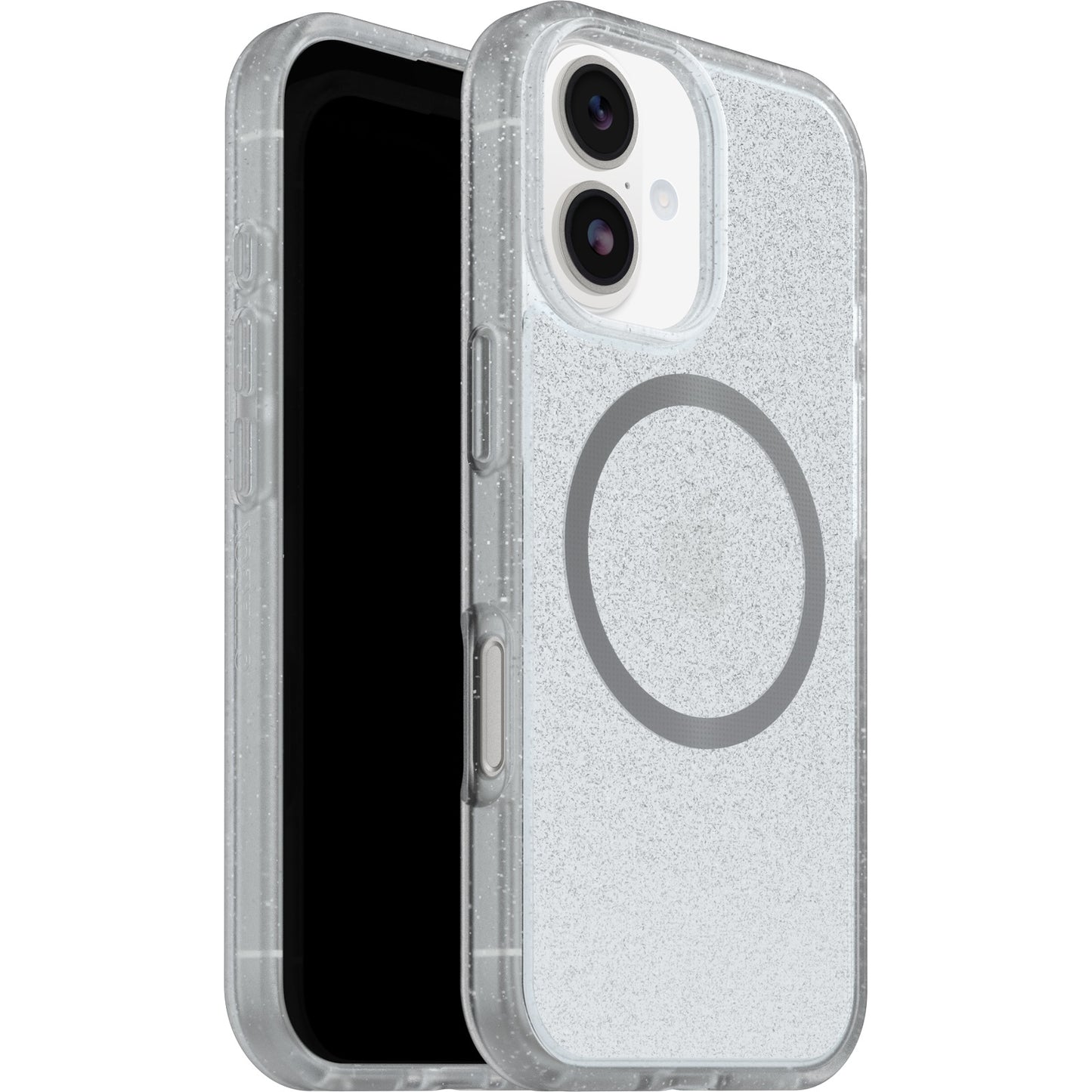 OtterBox React MagSafe Apple iPhone 17 (6.3") Case Stardust (Clear Glitter) - (77-99277), DROP+ Military Standard, Raised Edges, 7 Years Warranty
