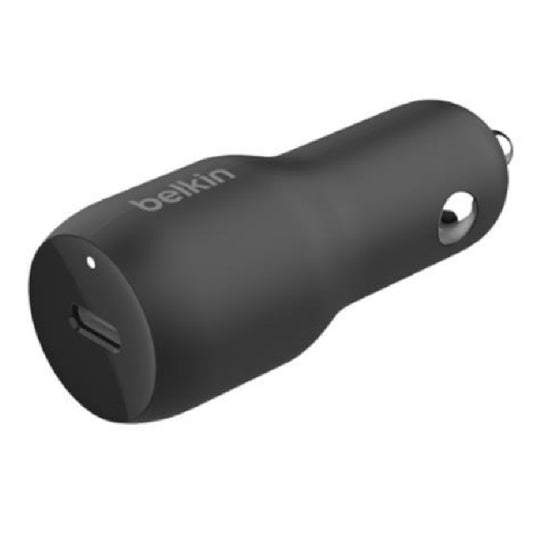Belkin BoostCharge 30W USB-C PD PPS Car Charger - Black (CCA004btBK), Dynamic Power Delivery, Compact Design, USB-IF Certified, 2 Years Warranty