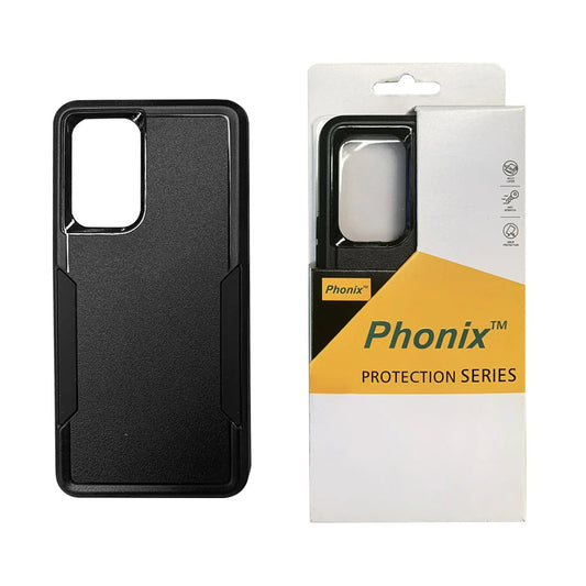Phonix Samsung Galaxy A56/ Galaxy A36 5G (6.7") Armor Light Case Black - Two Tough Layers, Port Covers, No Slip Grippy Edges, Durable, Rugged, Sleek