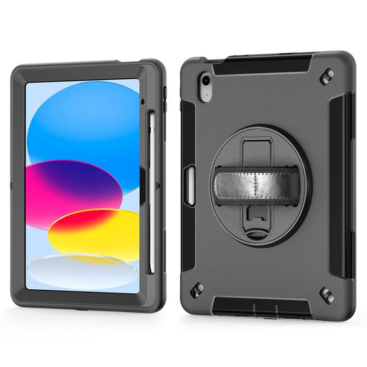 USP Rugged Apple iPad Air (9.7') (2nd/1st Gen) / iPad (9.7") (6th/5th Gen) Case Black - Built-in-Kickstand, Adjustable Hand Strap, Shoulder Strap