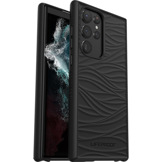 LifeProof WAKE Case for Samsung Galaxy S22 Ultra Black - (77-86654), DropProof from 2 Meters, Ultra-thin, Mellow wave pattern, 7 Years Warranty