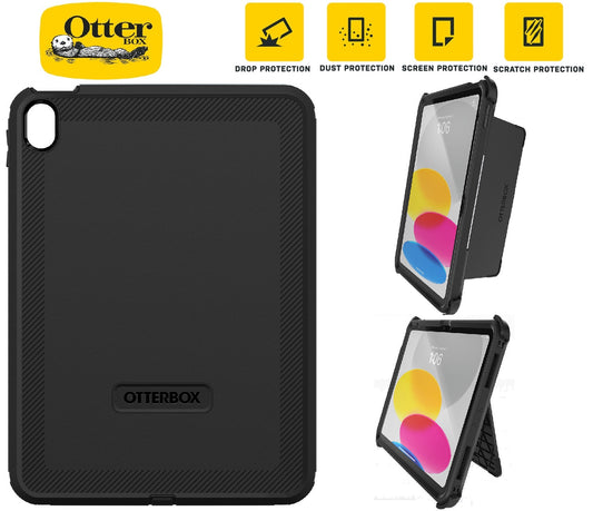 OtterBox Defender Apple iPad (11.0") 11th Gen (A16) / iPad 10th Gen (10.9") Case Black - (77-89953), DROP+ 2X Military Standard, 7 Years Warranty