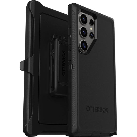 OtterBox Defender Samsung Galaxy S24 Ultra 5G (6.8") Case Black - (77-94494),DROP+ 5X Military Standard,Wireless Charging Compatible, 7 Years Warranty