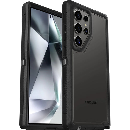 OtterBox Defender XT Clear Samsung Galaxy S24 Ultra 5G (6.8") Case Clear/Black - (77-94727),DROP+ 5X Military Standard, Port Covers, 7 Years Warranty