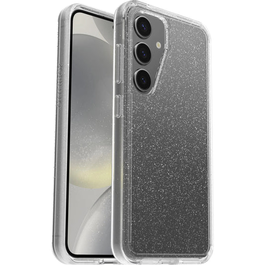 OtterBox Symmetry Clear Samsung Galaxy S24 5G (6.2") Case Stardust (Clear Glitter)- (77-94592),DROP+ 3X Military Standard,Ultra-Sleek,7 Years Warranty