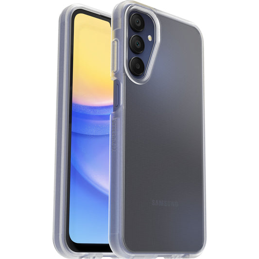 OtterBox React Samsung Galaxy A15 5G (6.5") Case - Clear (77-95198), DROP+ Military Standard, Wireless Charging Compatible, 7 Years Warranty