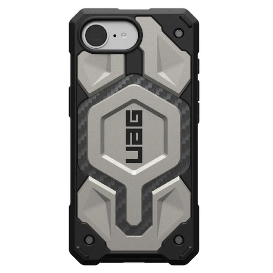 UAG Monarch Pro MagSafe iPhone 16E (6.1") Rugged Case-Titanium (114497113636), 25ft. Drop Protection, Drop+ 5X MilitaryTest Standard,10 Years Warranty