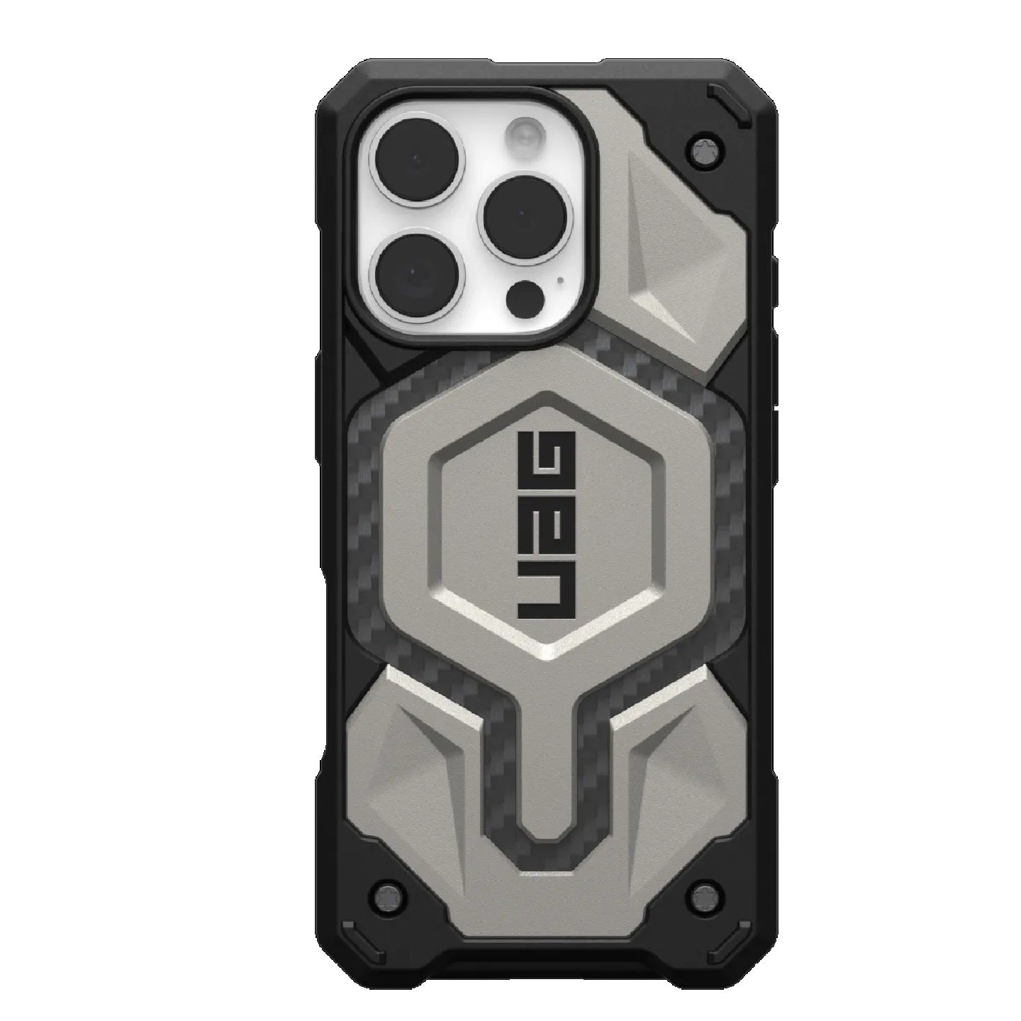 UAG Monarch Pro MagSafe Apple iPhone 16 Pro Max (6.9")  Rugged Case - Titanium (114457113636), 25ft. Drop Protection(7.6M), 10 Years Warranty