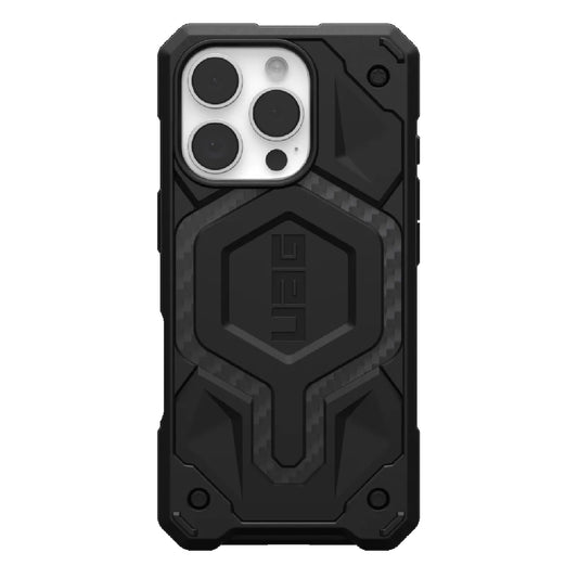 UAG Monarch Pro MagSafe Apple iPhone 16 Pro (6.3") Rugged Case - Carbon Fiber (114456114242), 25ft. Drop Protection (7.6M), 10 Years Warranty