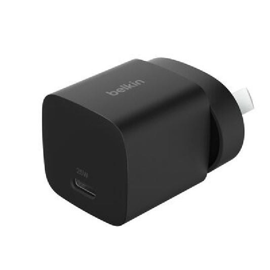 Belkin BoostCharge 25W USB-C PD 3.1 Cubic Wall Charger - Black (WCA012AUBK), Portable  Powerful, Apple, MFI-Certified, CEW $2500, 2 Years Warranty