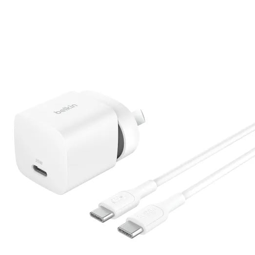 Belkin BoostCharge 25W USB-C Cubic Wall Charger - White