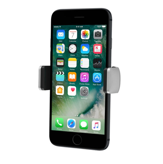 Belkin Car Vent Mount - Silver/Black (F7U017bt), Securely Hold Smartphones up to 5.5", 180 Degrees,View in Portrait or Landscape Mode,2 Years Warranty