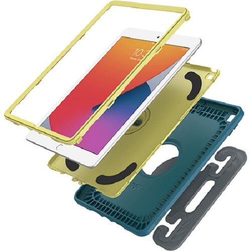 OtterBox Kids EasyGrab Apple iPad (10.2") (9th/8th/7th Gen) Case Galaxy Runner Blue (Blue/Green) - (77-81187), Rugged Protection, 7 Years Warranty