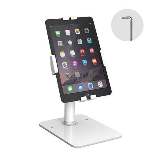 Brateck MPBT-PAD33-04 Universal Anti-Theft Tablet Countertop Fit most  7.9” to 11” Tablets - White 160x230x370mm Anti-Theft Locking Screw  (LS)