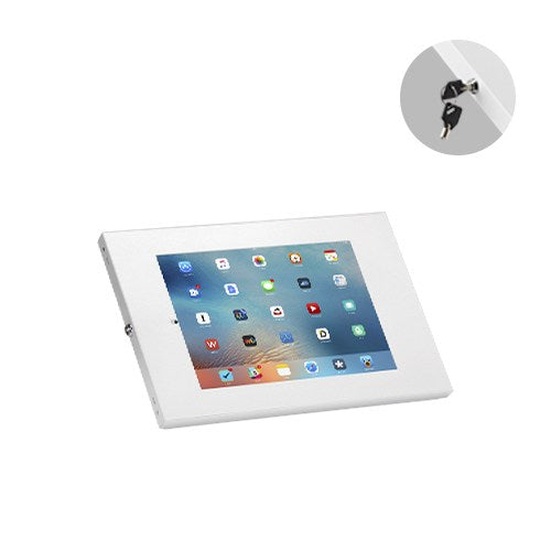 Brateck Anti-Theft Wall-Mounted Tablet Enclosure Fit most 9.7” to 11” tablets including iPad, iPad Air, iPad Pro,- White 226x343x22.5mm