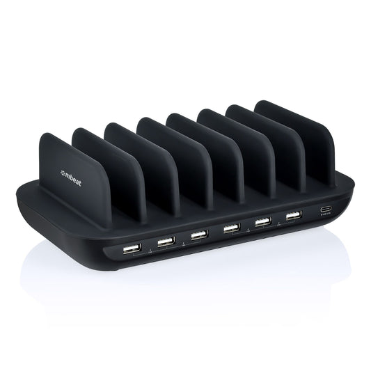 mbeat® Gorilla Power 60W 7 Port USB-C  USB Charging Station 6× USB-A 1× USB-C PD Output Power: Total 60W Product Weight: 0.66kg