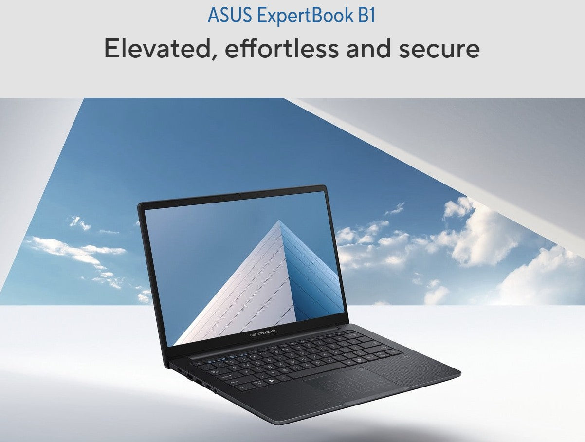 ASUS ExpertBook 14" B1403CVA Win11 PRO FHD Inte i7-1355U 32GB 512GB USB-C PD DP AI Meet Grey 1yr OSW + BTT TPM Fingerprint 63w 1.4kg Laptop